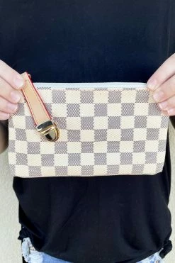 DaniEm Checkered Wristlet