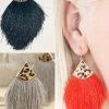 036 Leopard Feathers Earrings