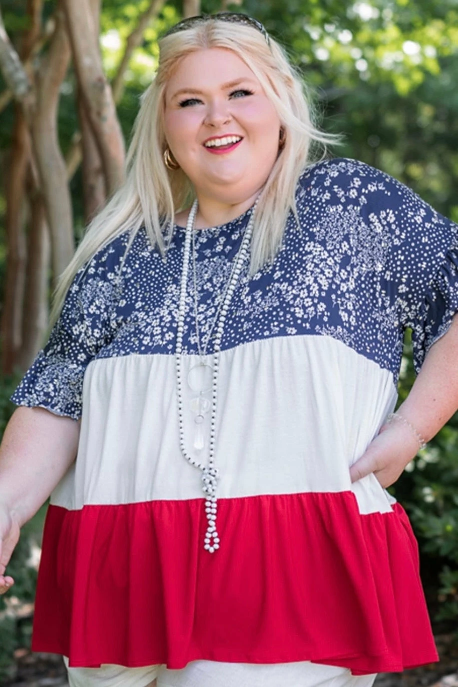 006 Americana Floral Top New Tops 5 006 Americana Floral Top New Tops