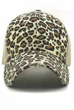 029 Natural Animal Print Cap