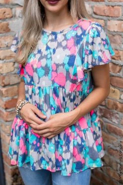 006 Spot On Babydoll Top