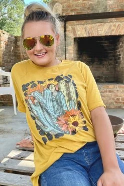 Custom Tees Summer Cactus Graphic Tee New Graphic Tees