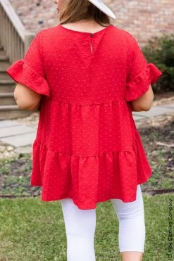 006 Sweet Summer Love Top - Red New Tops