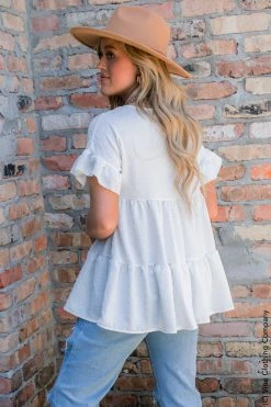 006 New Tops Sweet Summer Love Top - White